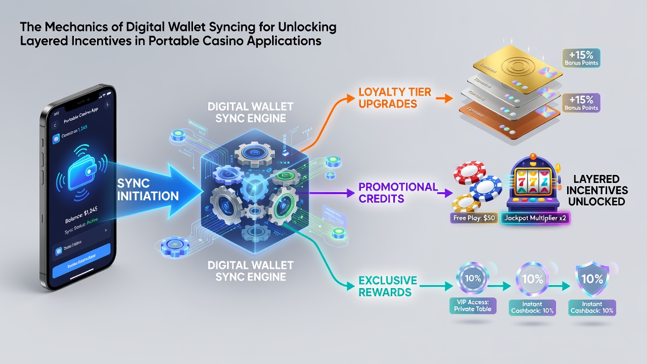 Mobile screen displaying layered incentive tiers after successful digital wallet synchronization